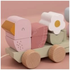 Little Dutch Blokkentrein Flowers & Butterflies -Speelgoed & Boeken Deals 141179 1411790060 2