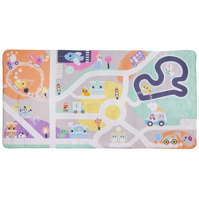 Playgro Jumbo Speelmat City To Country 80x158 Cm - Omkeerbaar 3 Playgro Jumbo Speelmat City To Country 80x158 Cm - Omkeerbaar