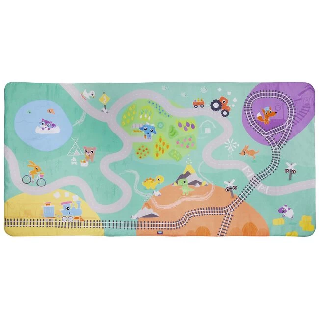 Playgro Jumbo Speelmat City To Country 80x158 Cm - Omkeerbaar 4 Playgro Jumbo Speelmat City To Country 80x158 Cm - Omkeerbaar - Afbeelding 2