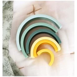A Little Lovely Company Stapelspeelgoed Regenboog Sage -Speelgoed & Boeken Deals 143194 1431940038 5