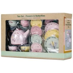 Little Dutch Tinnen Theeservies Flowers & Butterflies - 13-delig -Speelgoed & Boeken Deals 143709 1437090055