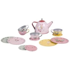 Little Dutch Tinnen Theeservies Flowers & Butterflies - 13-delig -Speelgoed & Boeken Deals 143709 1437090055 3