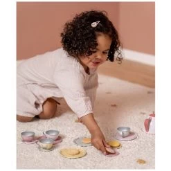 Little Dutch Tinnen Theeservies Flowers & Butterflies - 13-delig -Speelgoed & Boeken Deals 143709 1437090055 4