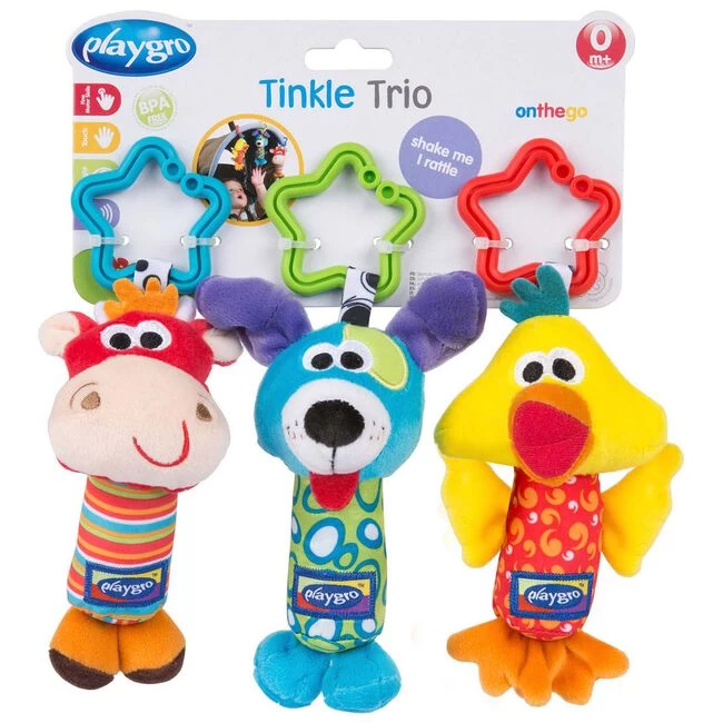 Playgro Tinkle Trio Hangspeeltjes 4 Playgro Tinkle Trio Hangspeeltjes - Afbeelding 2